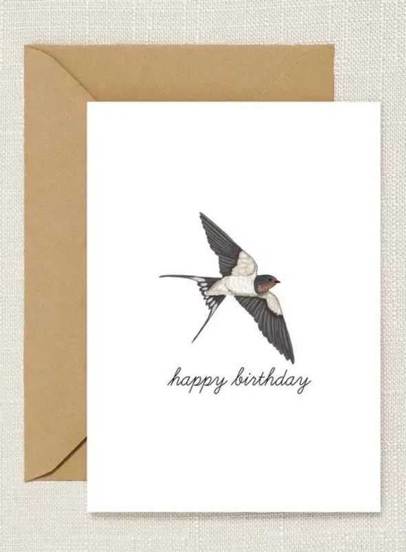 Swallow Bird Card from HeatherLucyJ Design