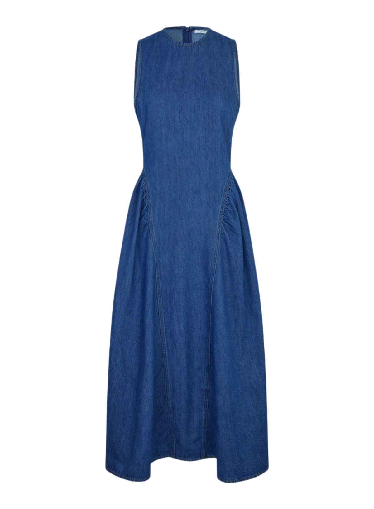 Second Female Lukana Denim Dress in Blue Denim