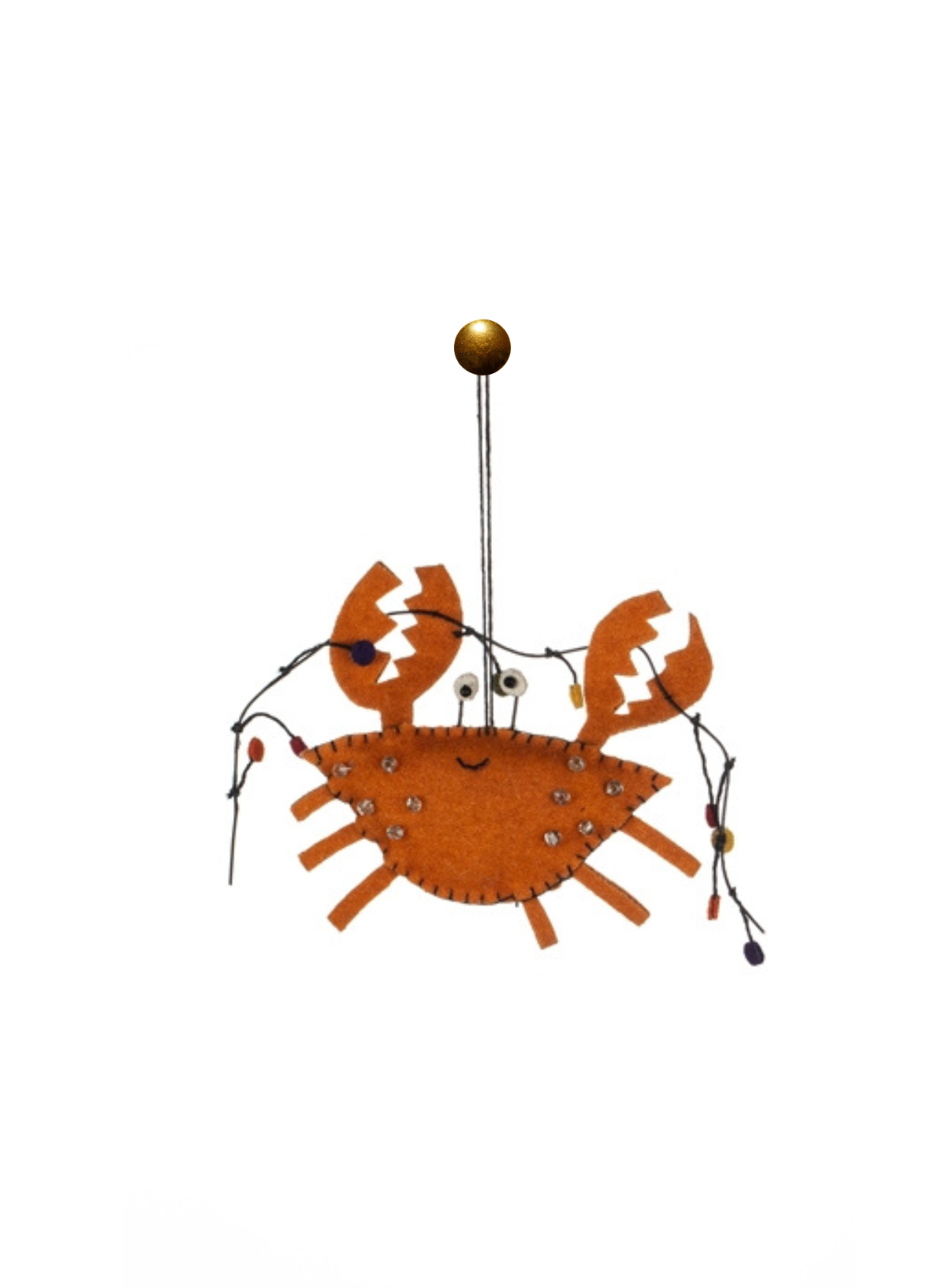 Felt Crab with Fairy Lights from Shoeless Joe