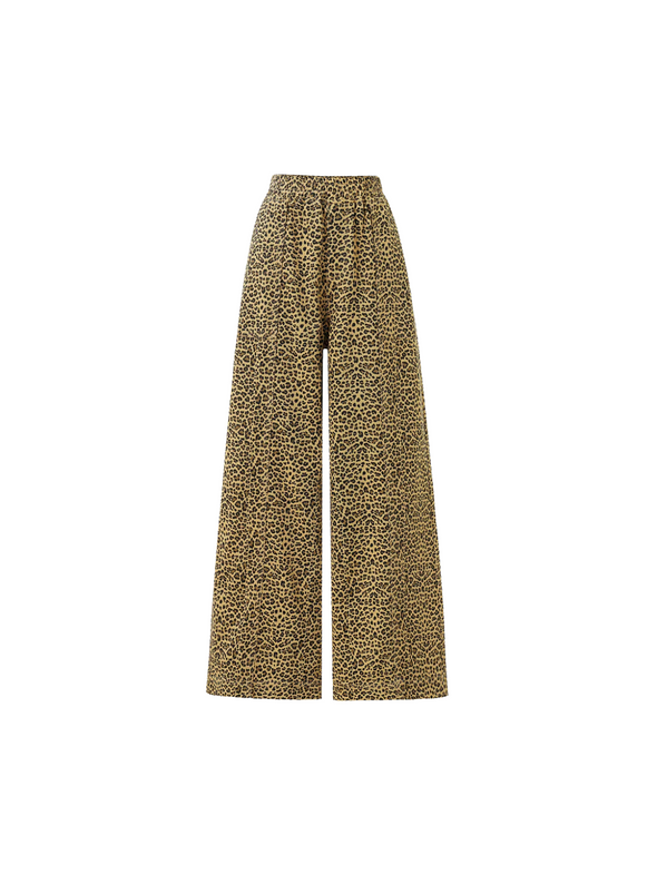 Cherin Trousers in Leopard Print from FRNCH