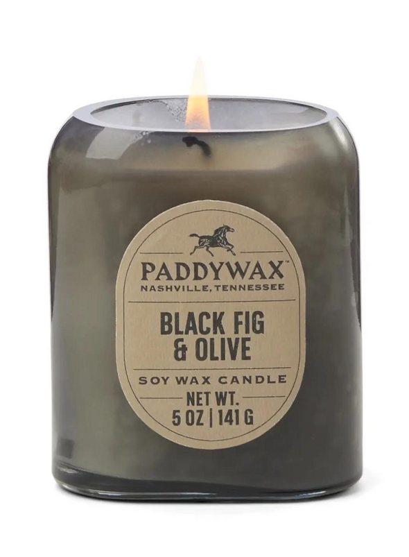 Vista Glass Candle Black Fig & Olive 5oz from Paddywax