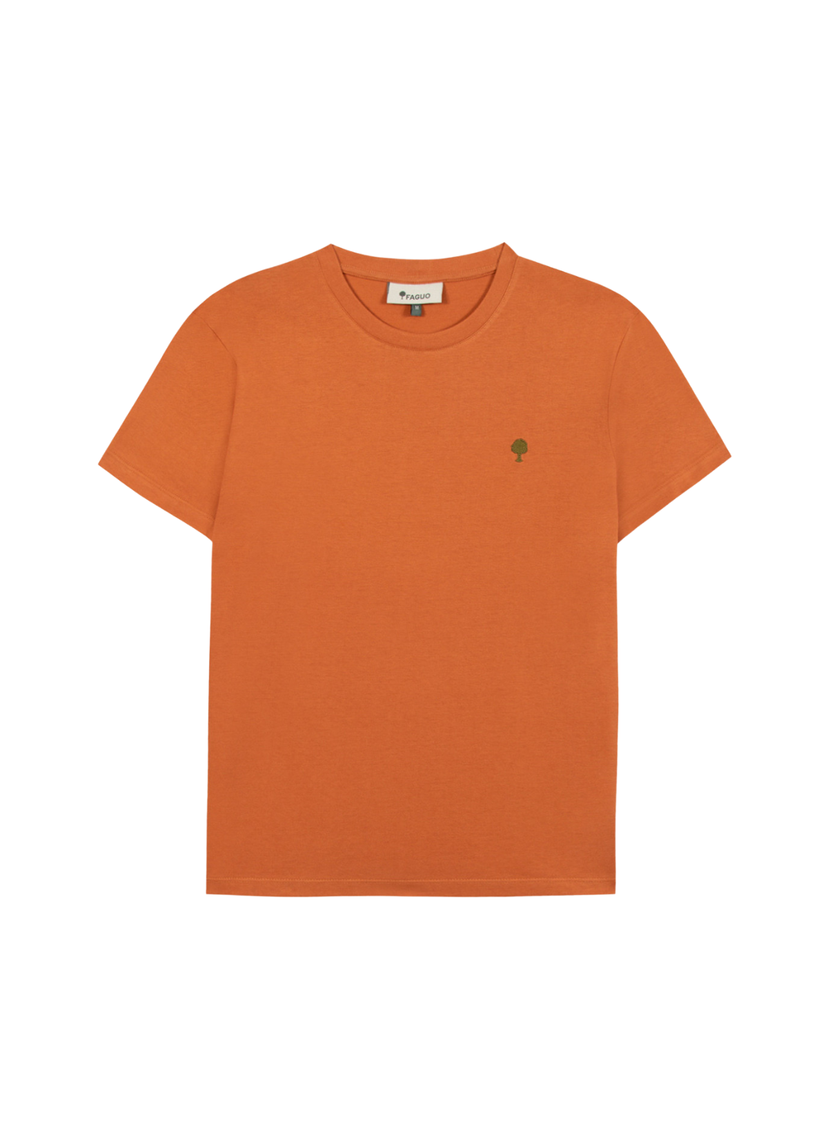 Faguo Arcy Recycled Cotton T-Shirt in Light Brick