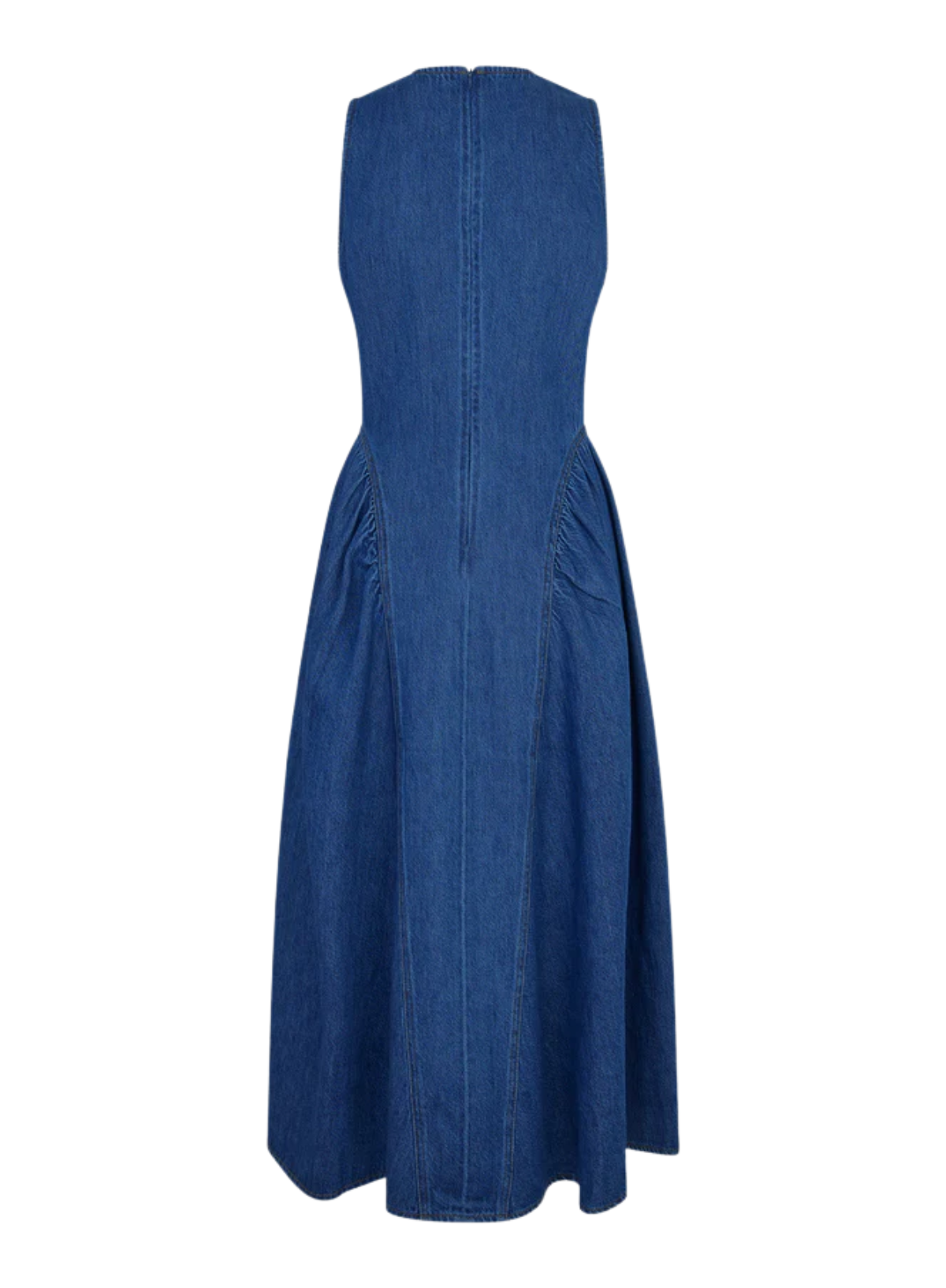 Second Female Lukana Denim Dress in Blue Denim