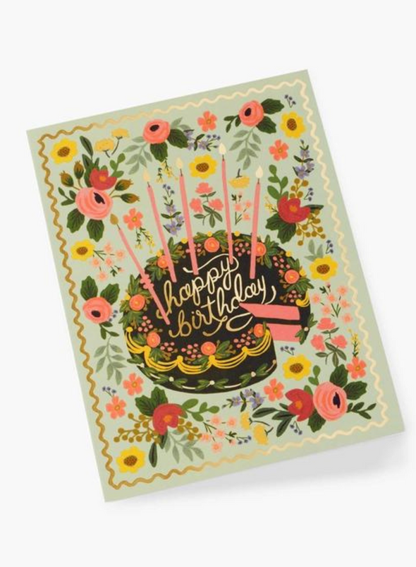 Floral Cake Birthday From Rifle Paper co.