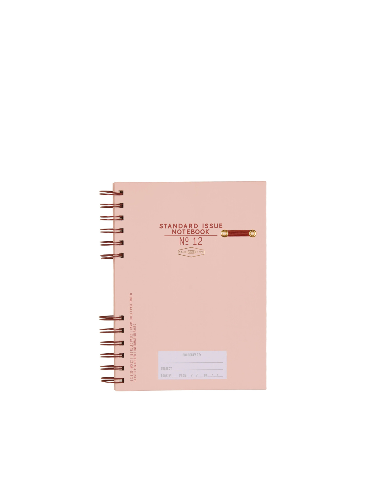 Standard Issue Planner Notebook No 12 Rosewood Blush from Designworks Ink