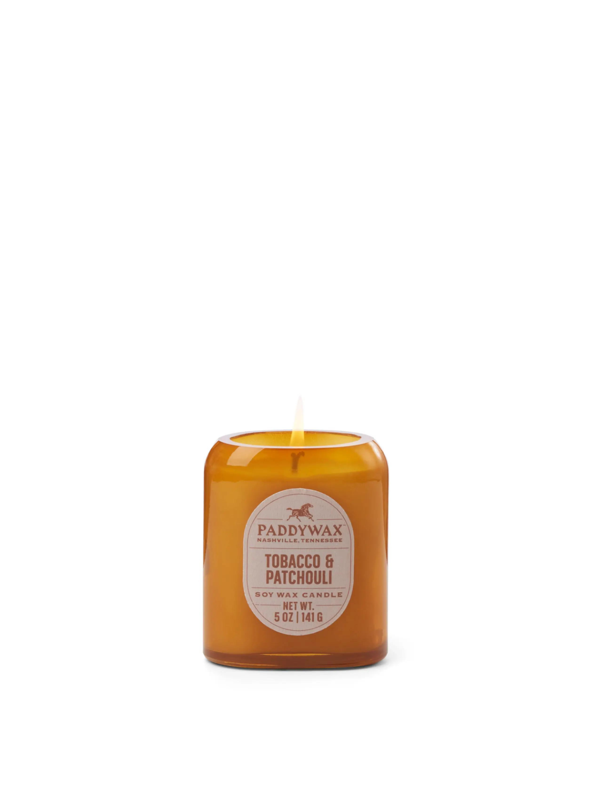 Vista Glass Candle in Tobacco & Patchouli 5oz from Paddywax