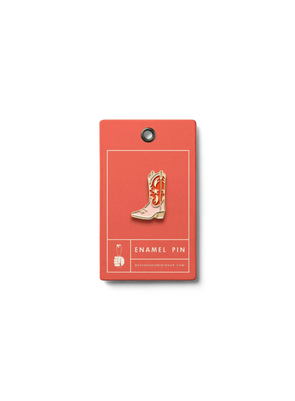 Cowboy Boot Enamel Pin from Ruff House Print Shop