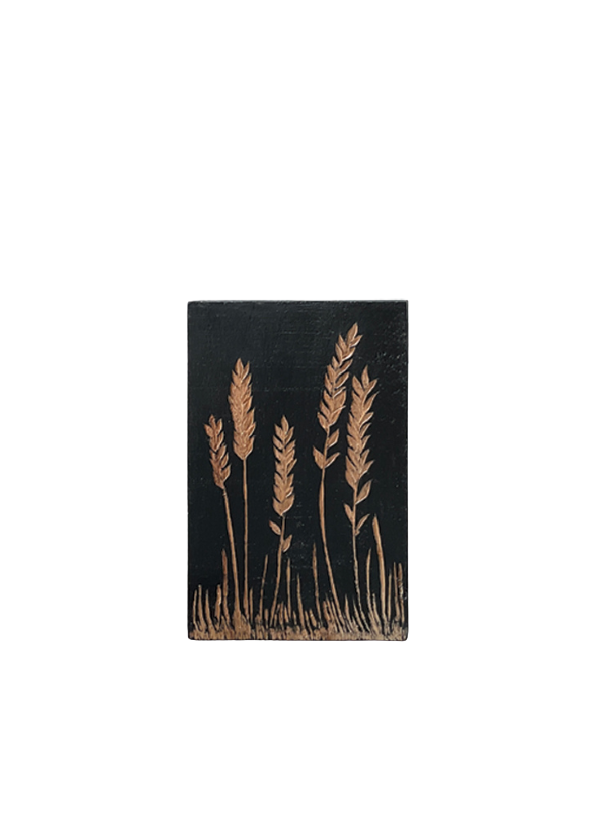 East of India Wood block Wheat ears