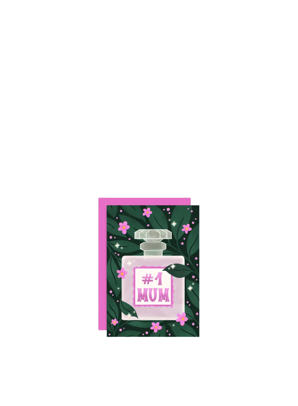 N1 Mum Perfume Bottle Card from Tikkled Pink