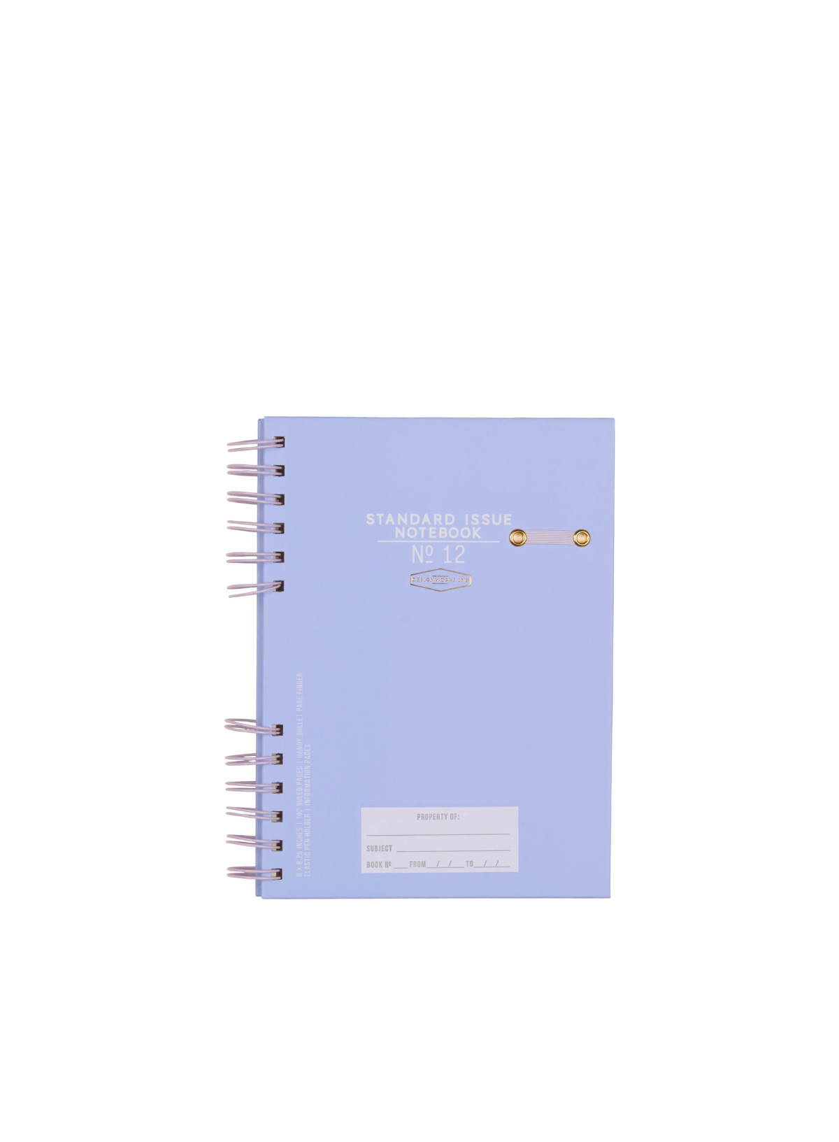 Standard Issue Planner Notebook No 12 Lavender Periwinkle from Designworks Ink