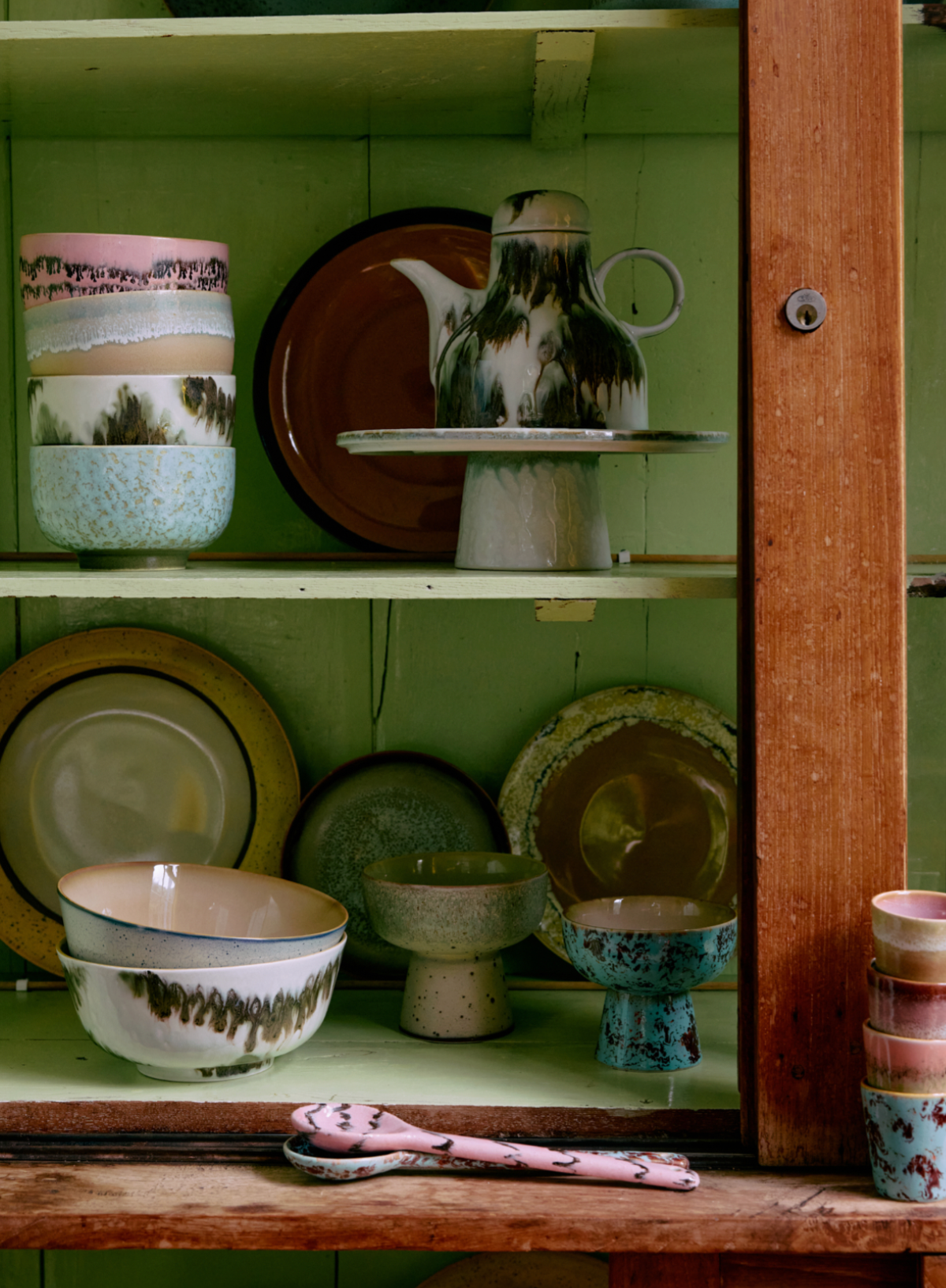 HK Living 70s Ceramics Serving Spoon in Bubble