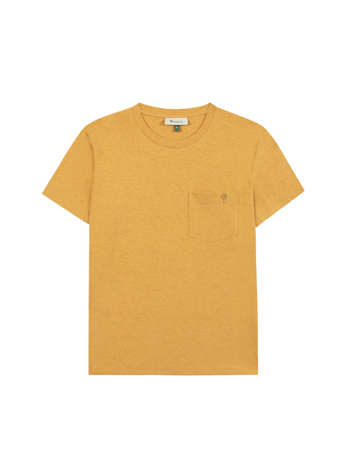 Faguo Olonne Cotton T-Shirt in Ochre