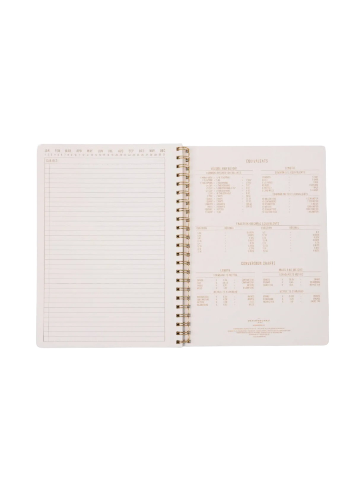 Designworks Tulip Large Twinwire Notebook - Orange Check