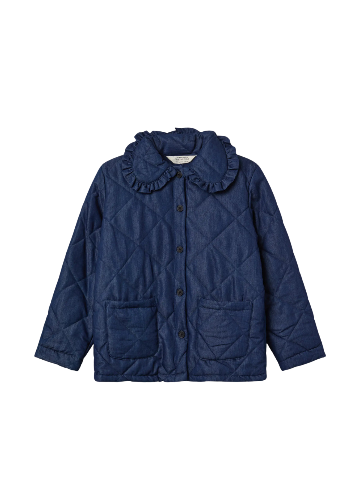 Chambray Fabric Jacket in Blue from Compañia Fantastica