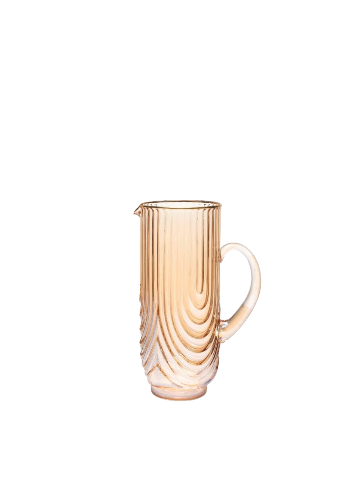 Carafe Glass Ripple Luster Amber from Vondels