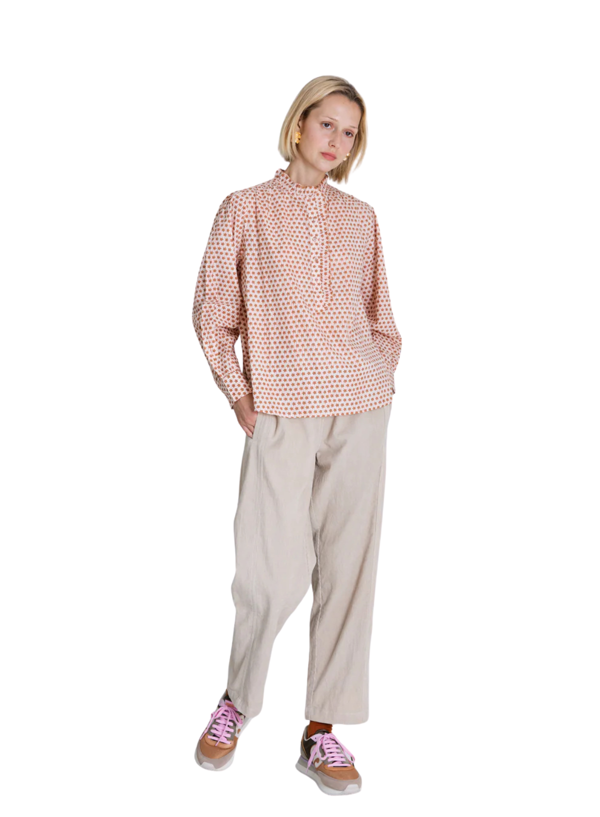 Anais Shirt in Cinnamon/Blush from Bonté