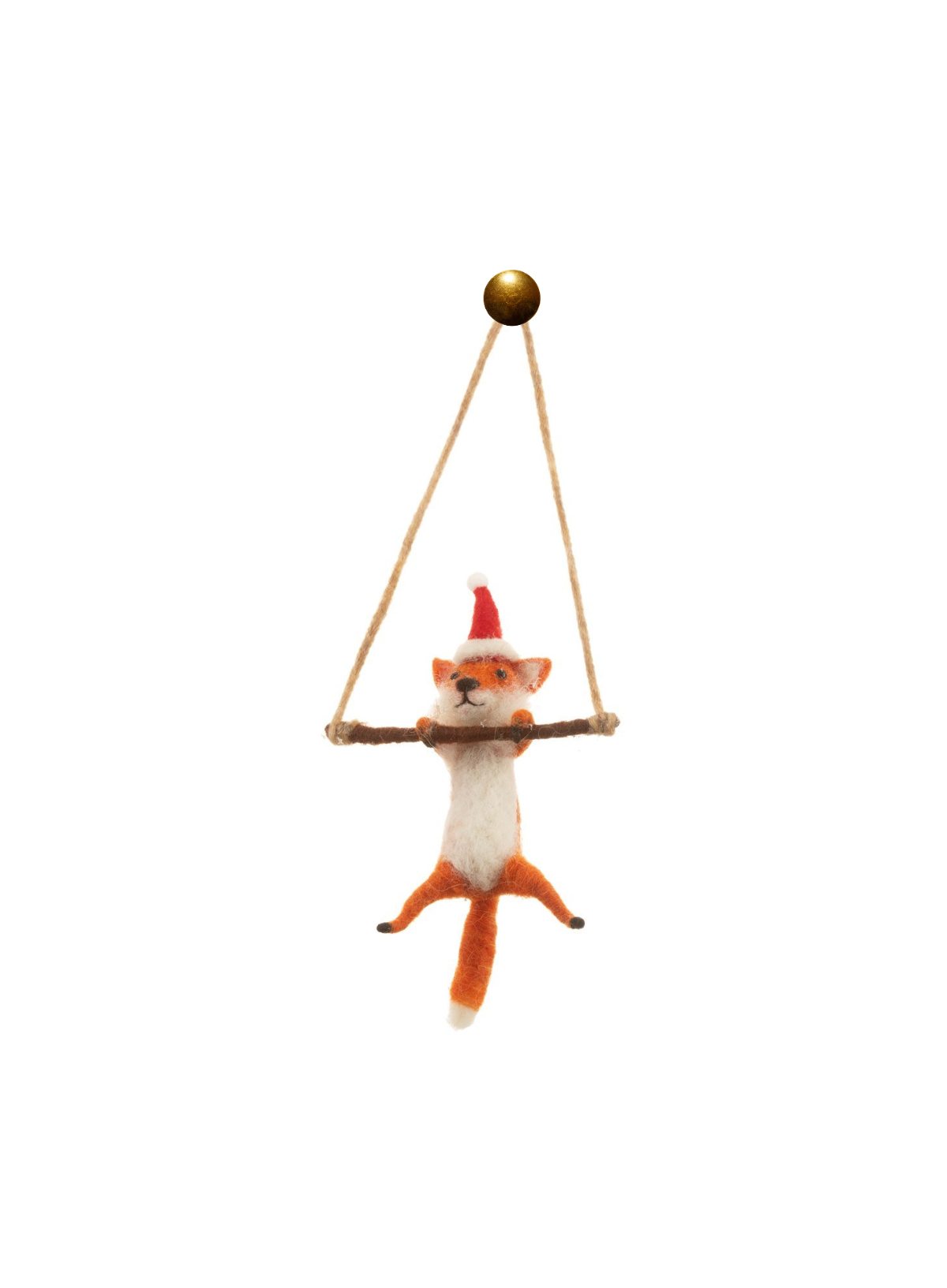 Festive Fox Felt Hanging Decoration From Sass & Belle