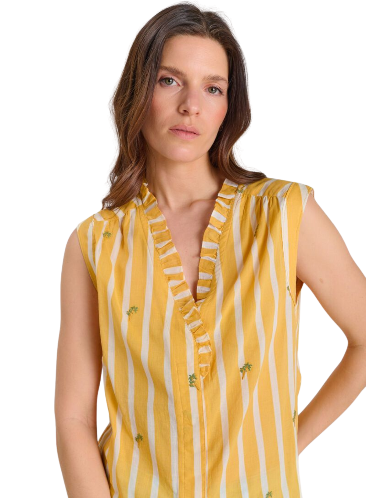 Le Temps des Cerises Blouse in Bamboo