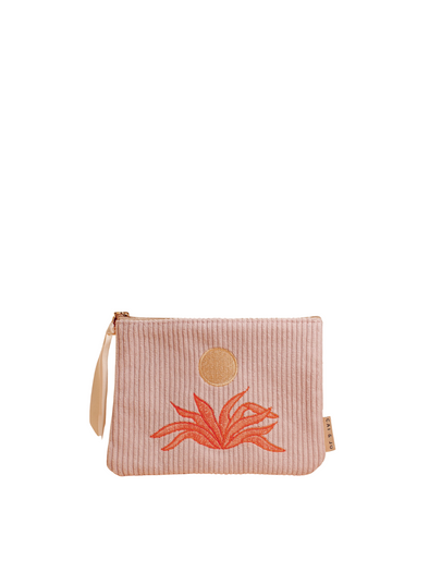 Corduroy Pouch In Pale Pink from Cai & Jo