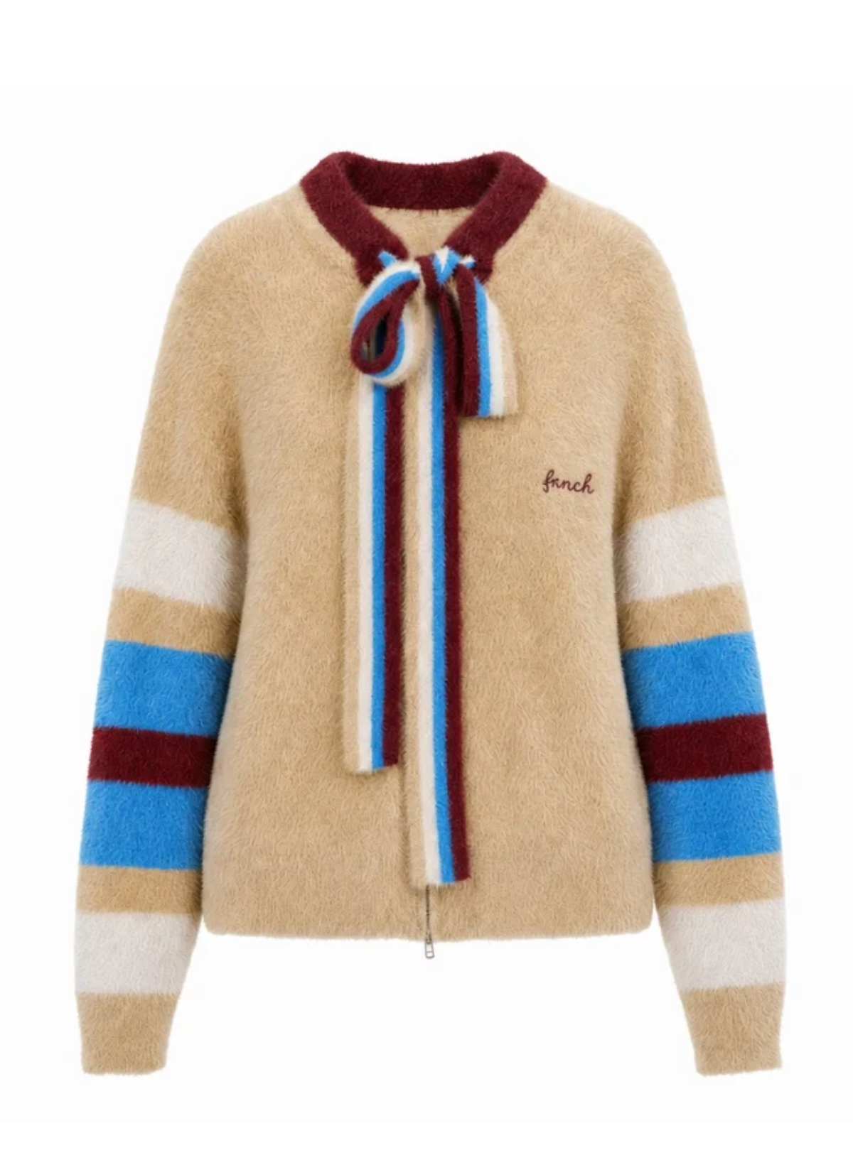 FRNCH Apollo Cardigan in Beige