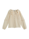 Cotton Gauze Blouse in Cream from Emile & Ida