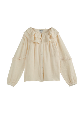 Cotton Gauze Blouse in Cream from Emile & Ida