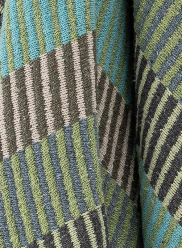 Isnel Recycled Cotton Throw Blue from Bloomingville