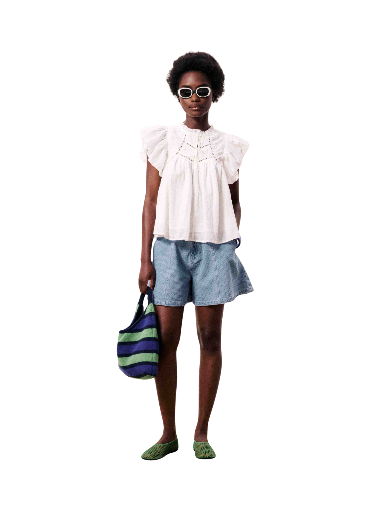 FRNCH Khoi Light Blue Short