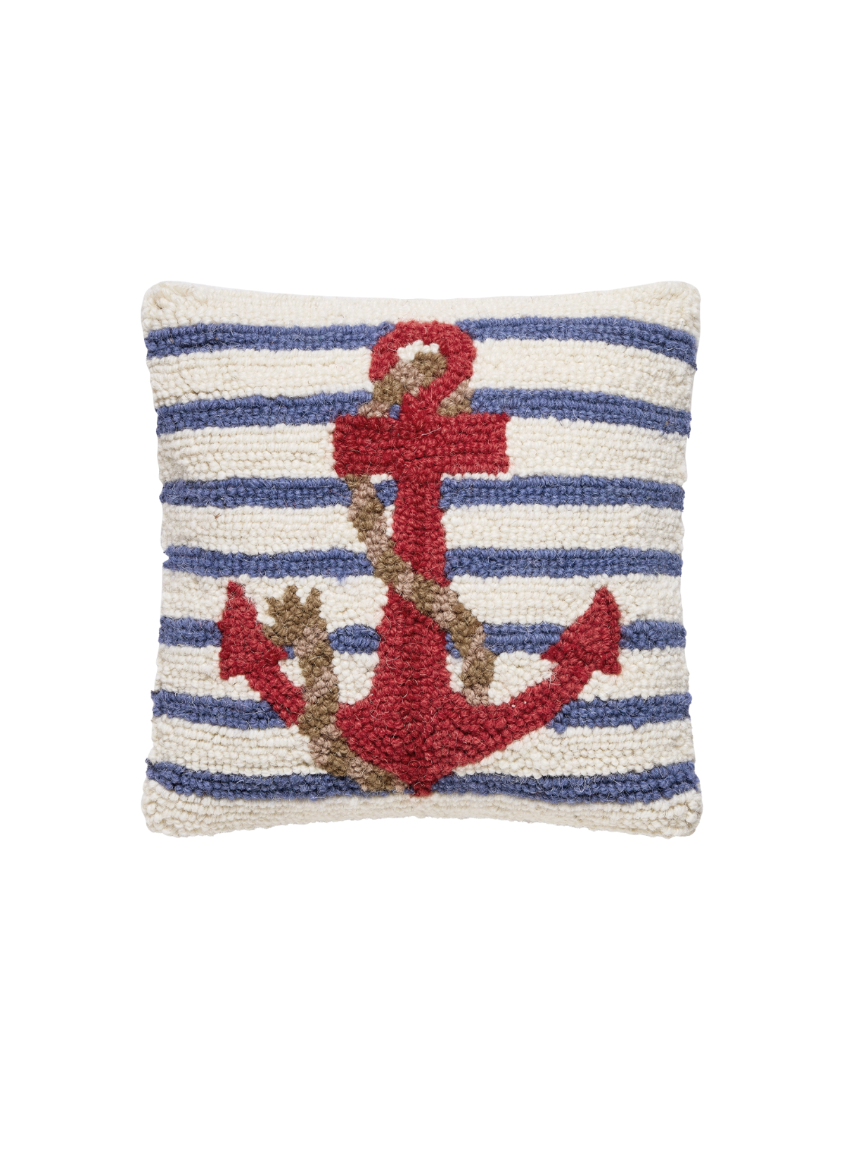 Peking Handicraft Stripe Anchor Hook Pillow