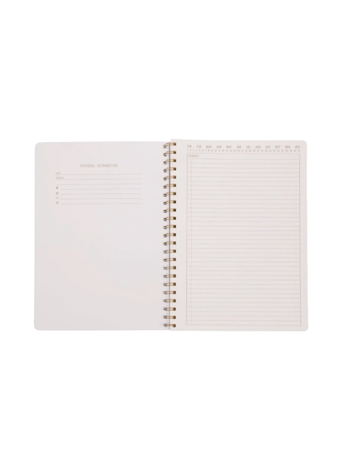 Designworks Tulip Large Twinwire Notebook - Wavy Blue
