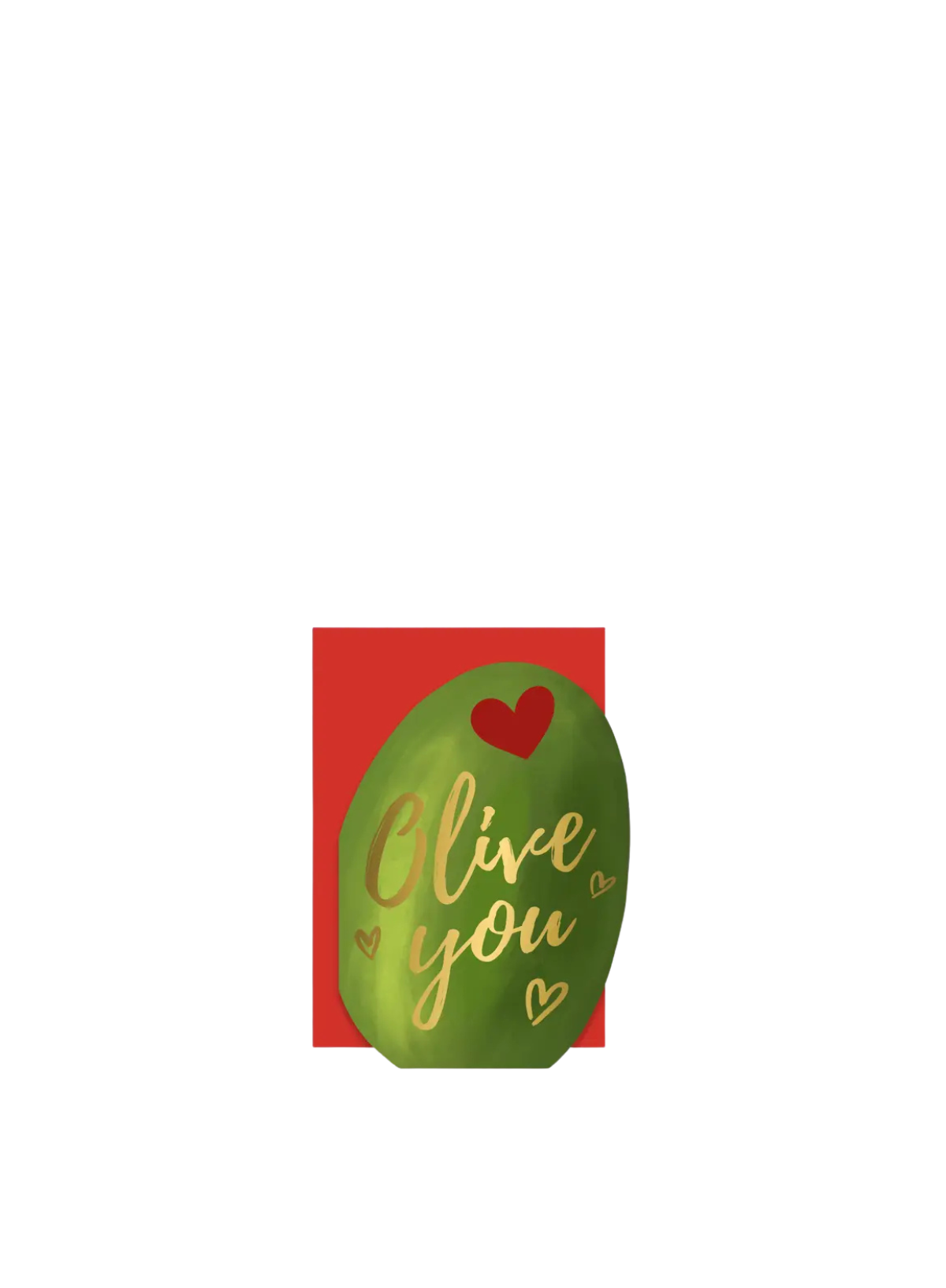 Olive You Anniversary Die Cut from Tikkled Pink