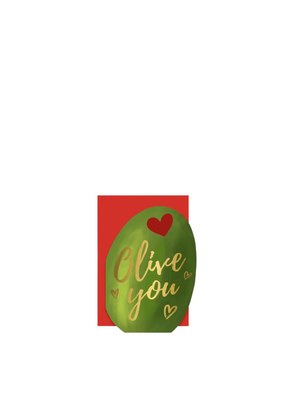 Olive You Anniversary Die Cut from Tikkled Pink
