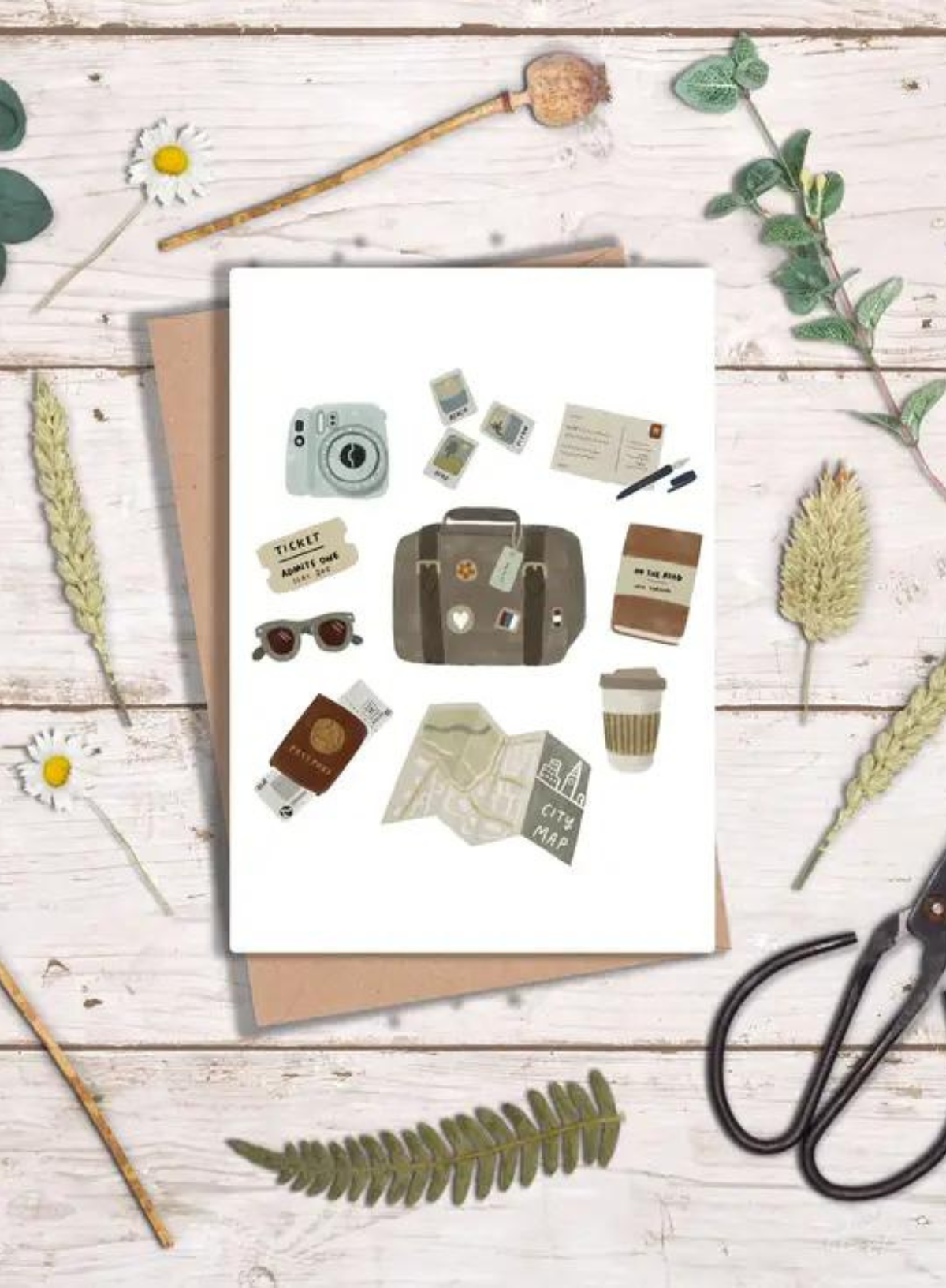 HeatherLucyJ Design Vintage Travel Card