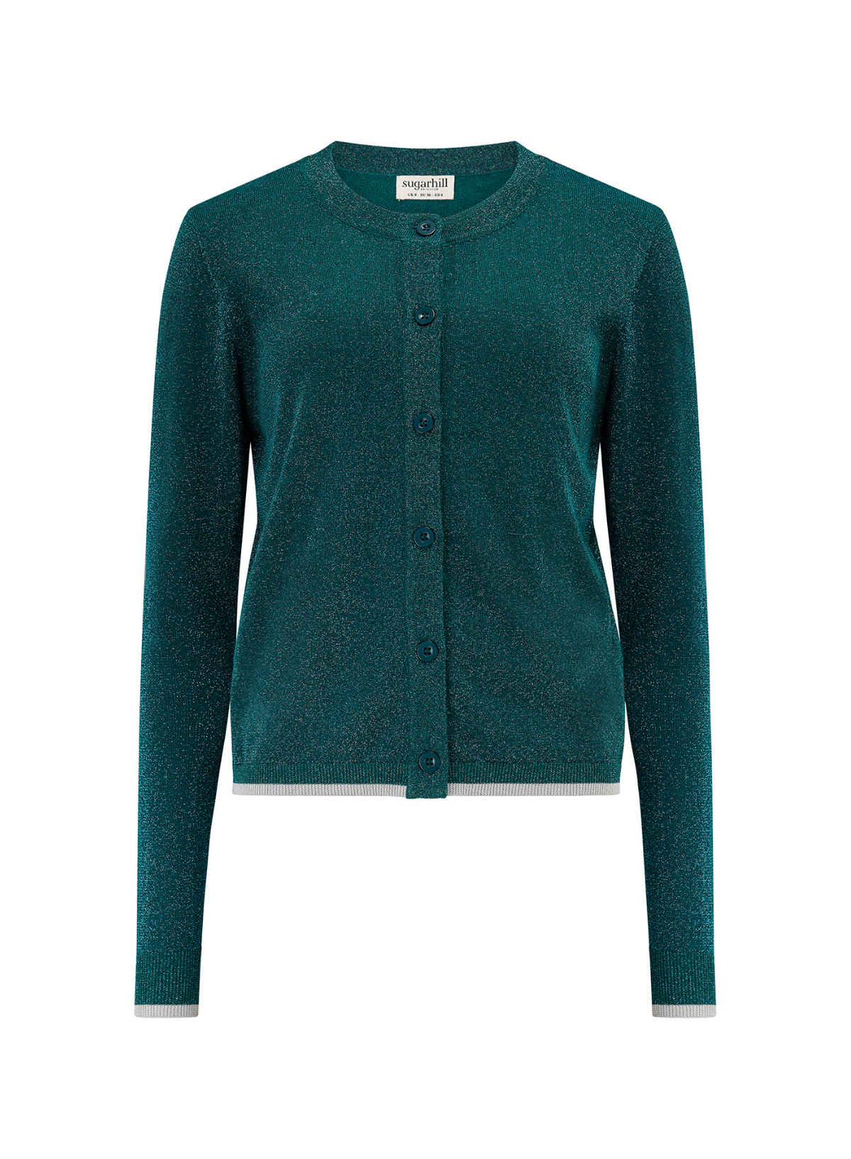 Sugarhill Brighton Ophilia Cardigan in Teal Sparkle