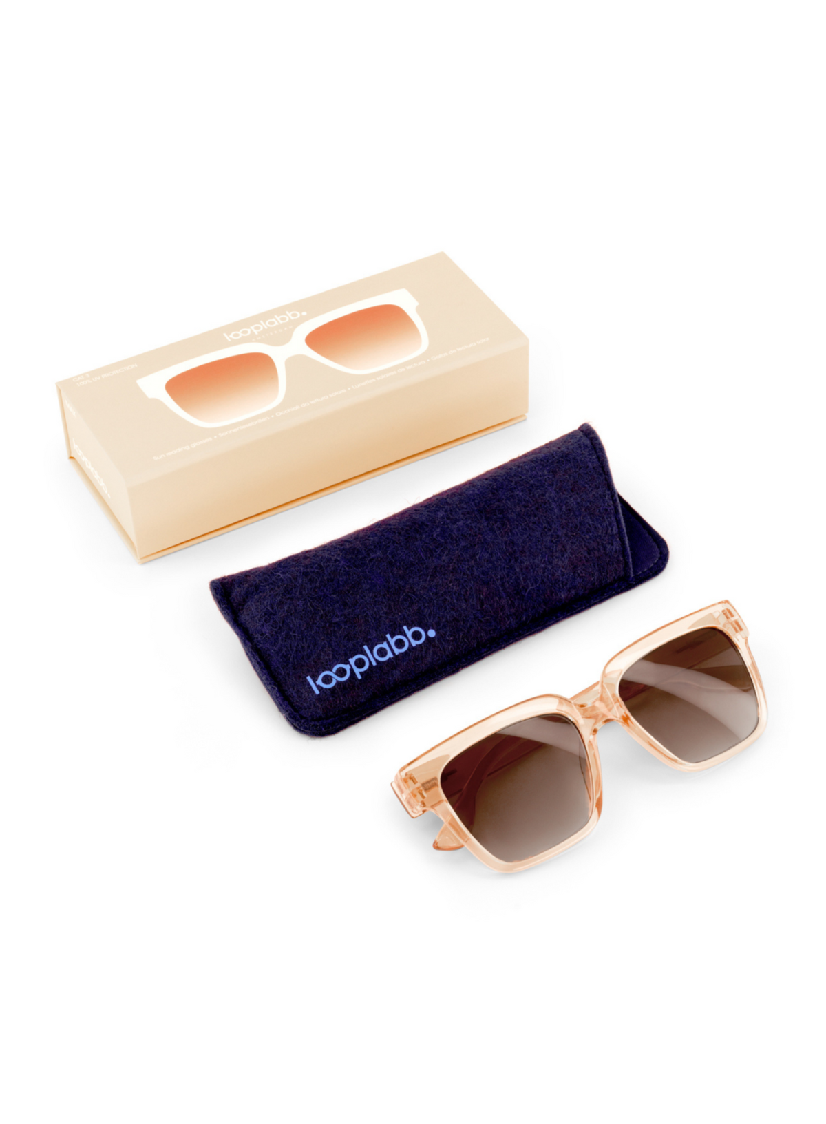 Looplabb Max Sun Glasses in Crystal Champagne