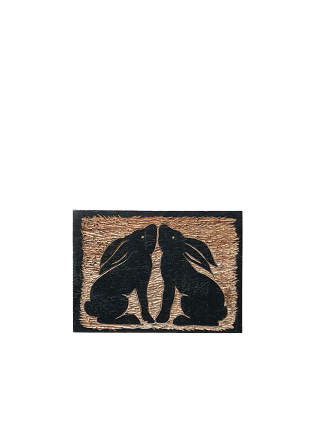 East of India Wood block Hares