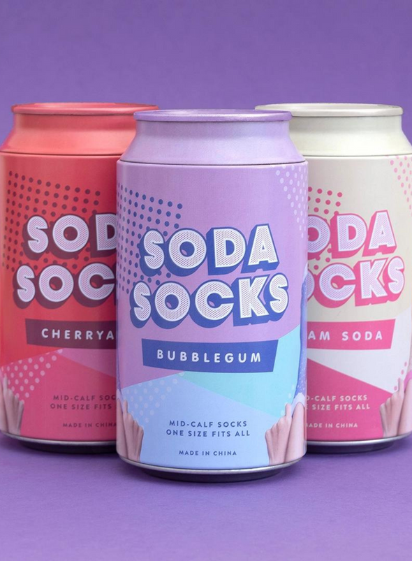 Luckies Originals Soda Socks in Cream Soda