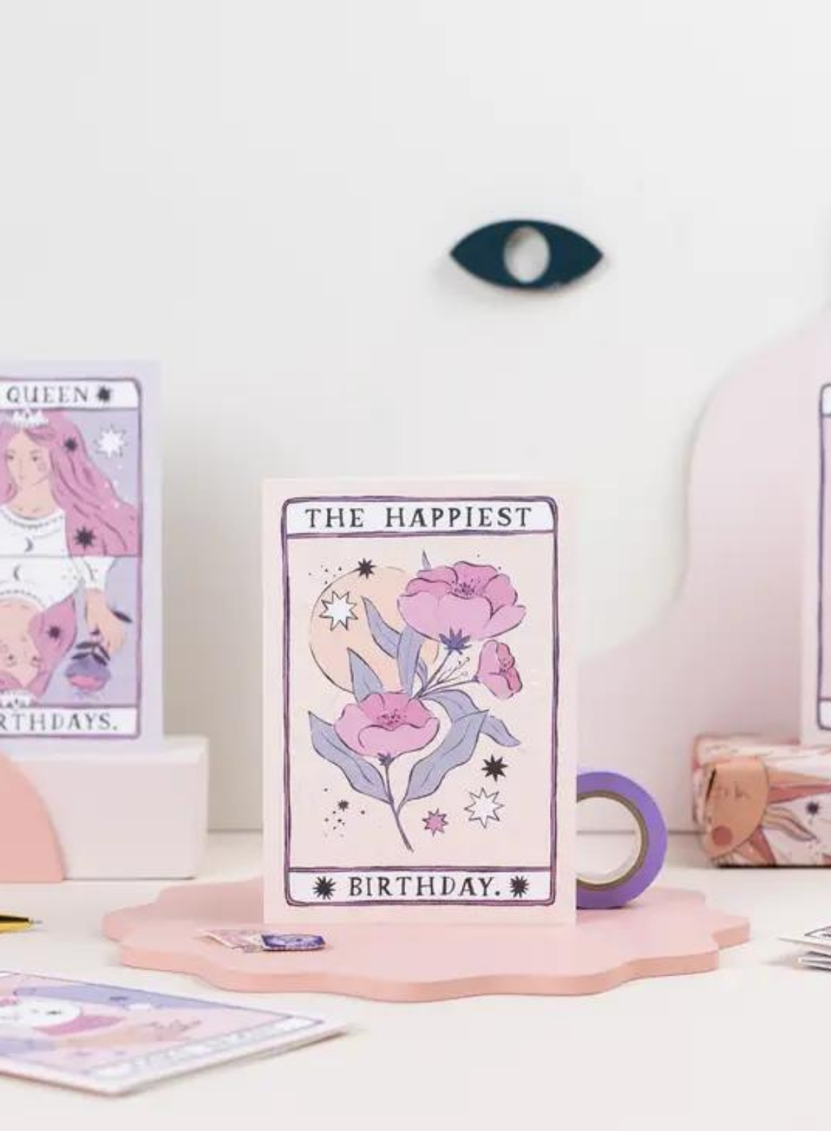 Tarot Flower Birthday Card from Sister Paper Co.