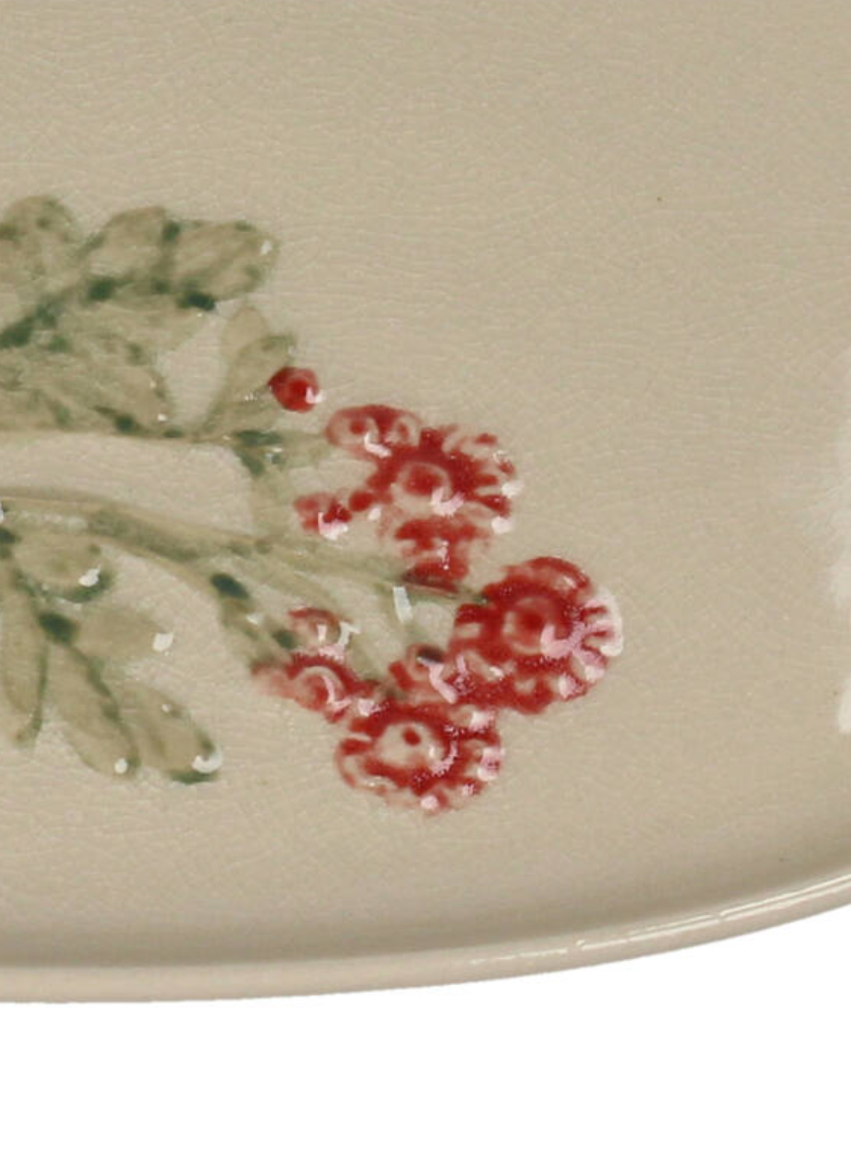 Kersten Field Flower Plate in Red 31cm