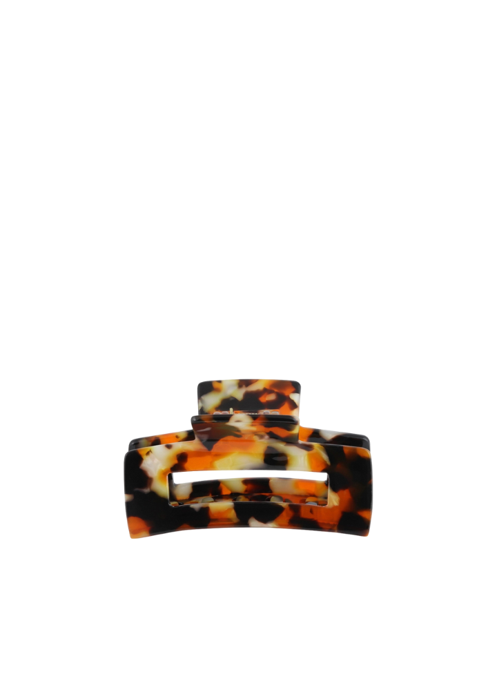 Hortense Bulldog Hairclip in Black & Orange from Big Metal