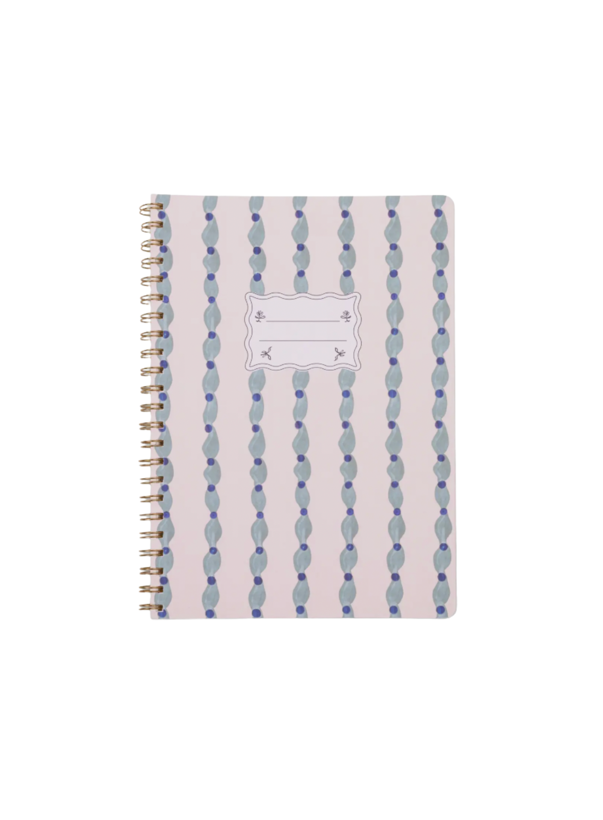 Designworks Tulip Large Twinwire Notebook - Wavy Blue