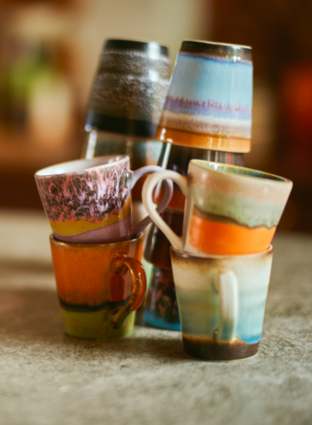 HK Living 70s Ceramics Espresso Mug in Lagune