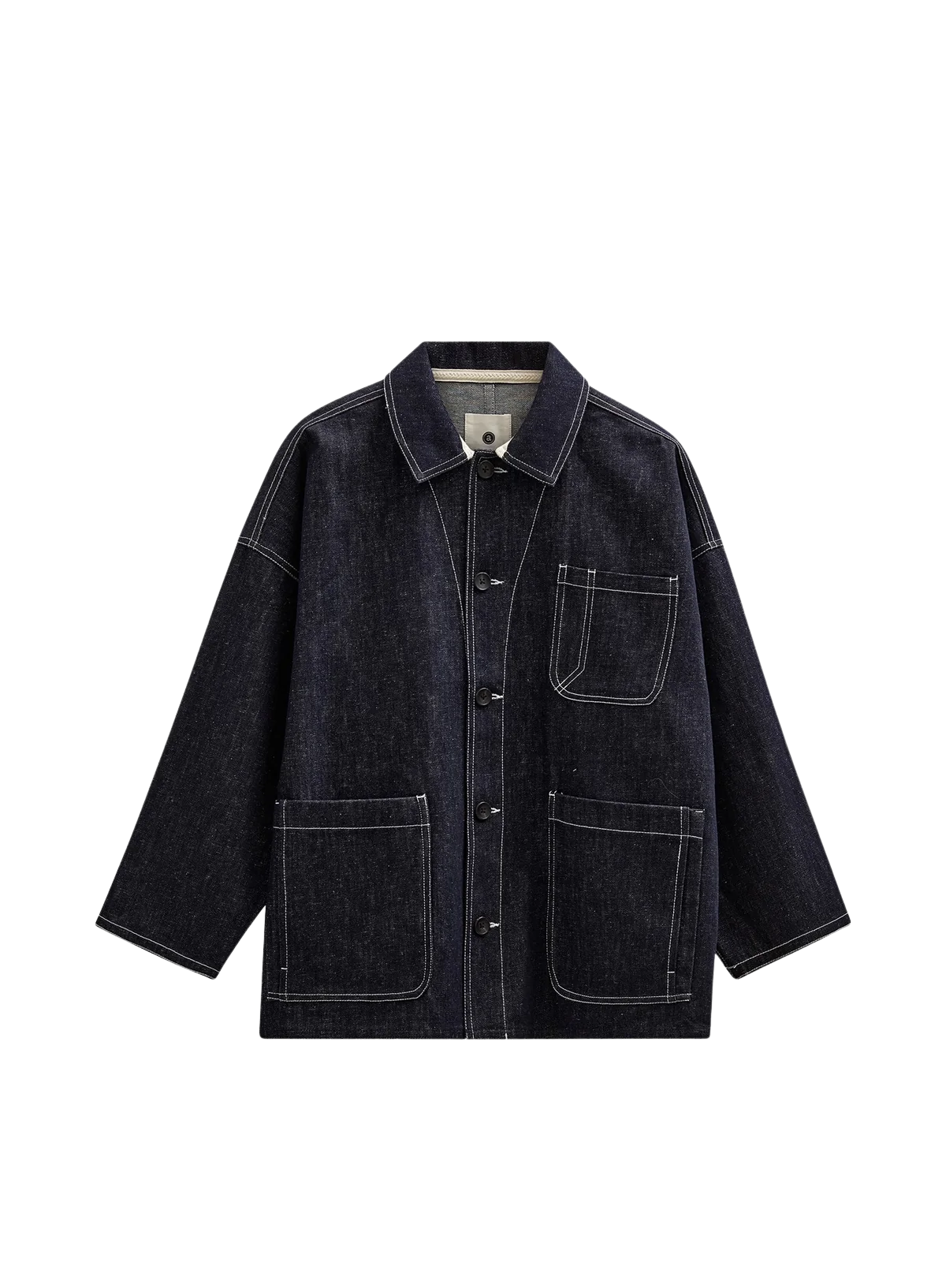 Anerkjendt Owen Denim Overshirt in Dark Blue Denim