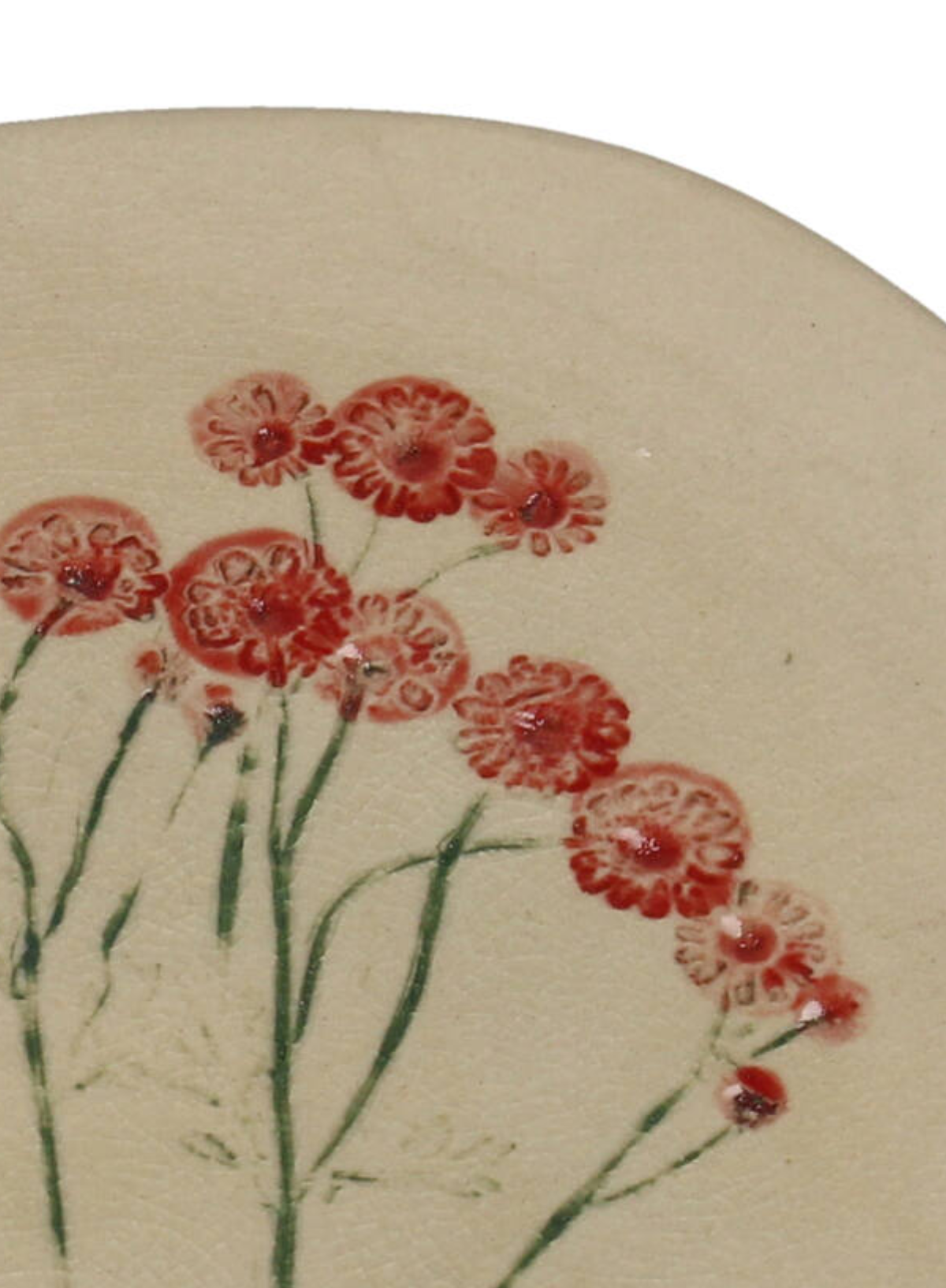 Kersten Field Flower Plate in Red 21cm