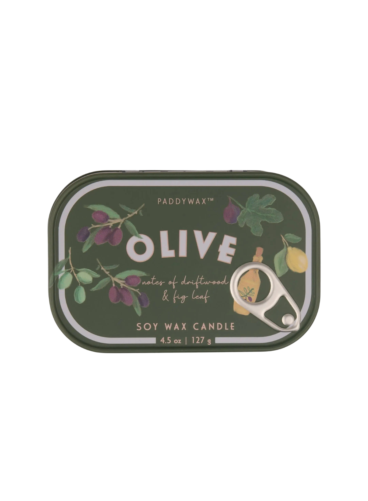 Bistro 4.5oz Printed Tin Candle - Fig & Olive from Paddywax