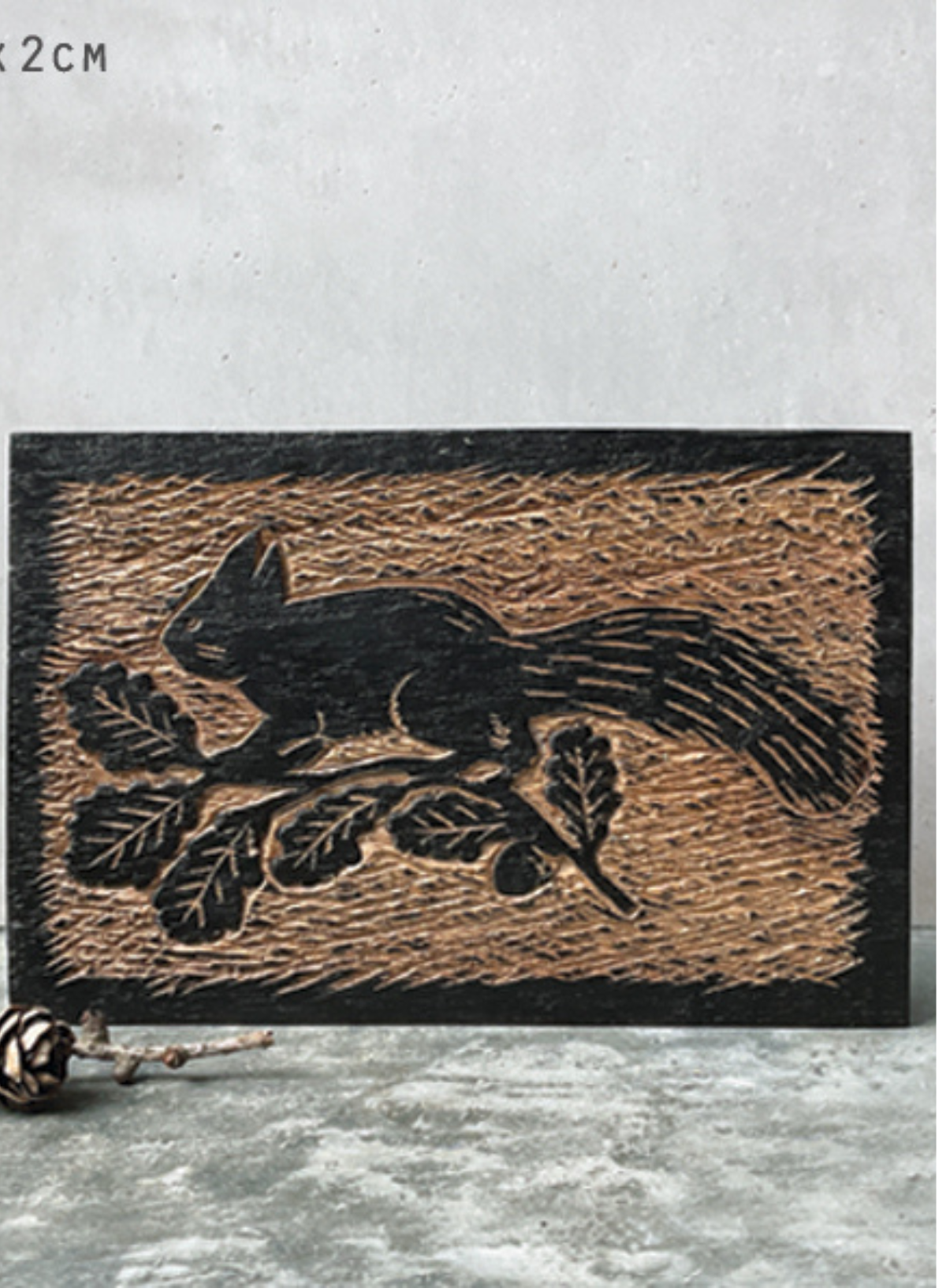 East of India Wood block Squirrel