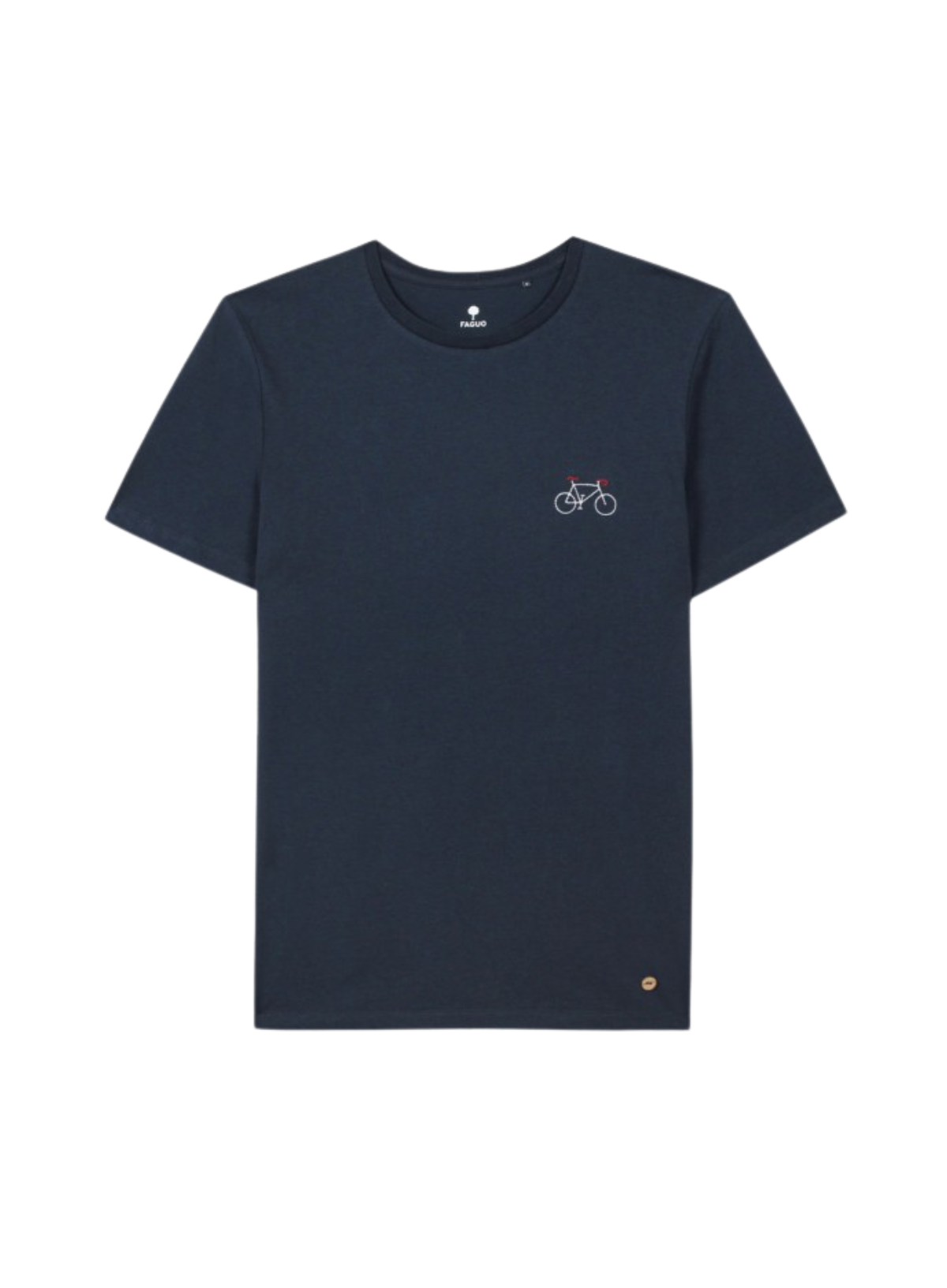 Arcy Cotton T-Shirt in Navy Bike from Faguo