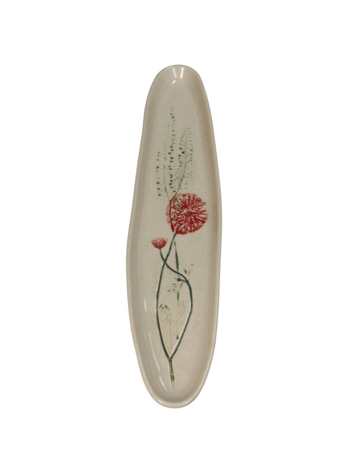Kersten Field Flower Plate in Red 35cm