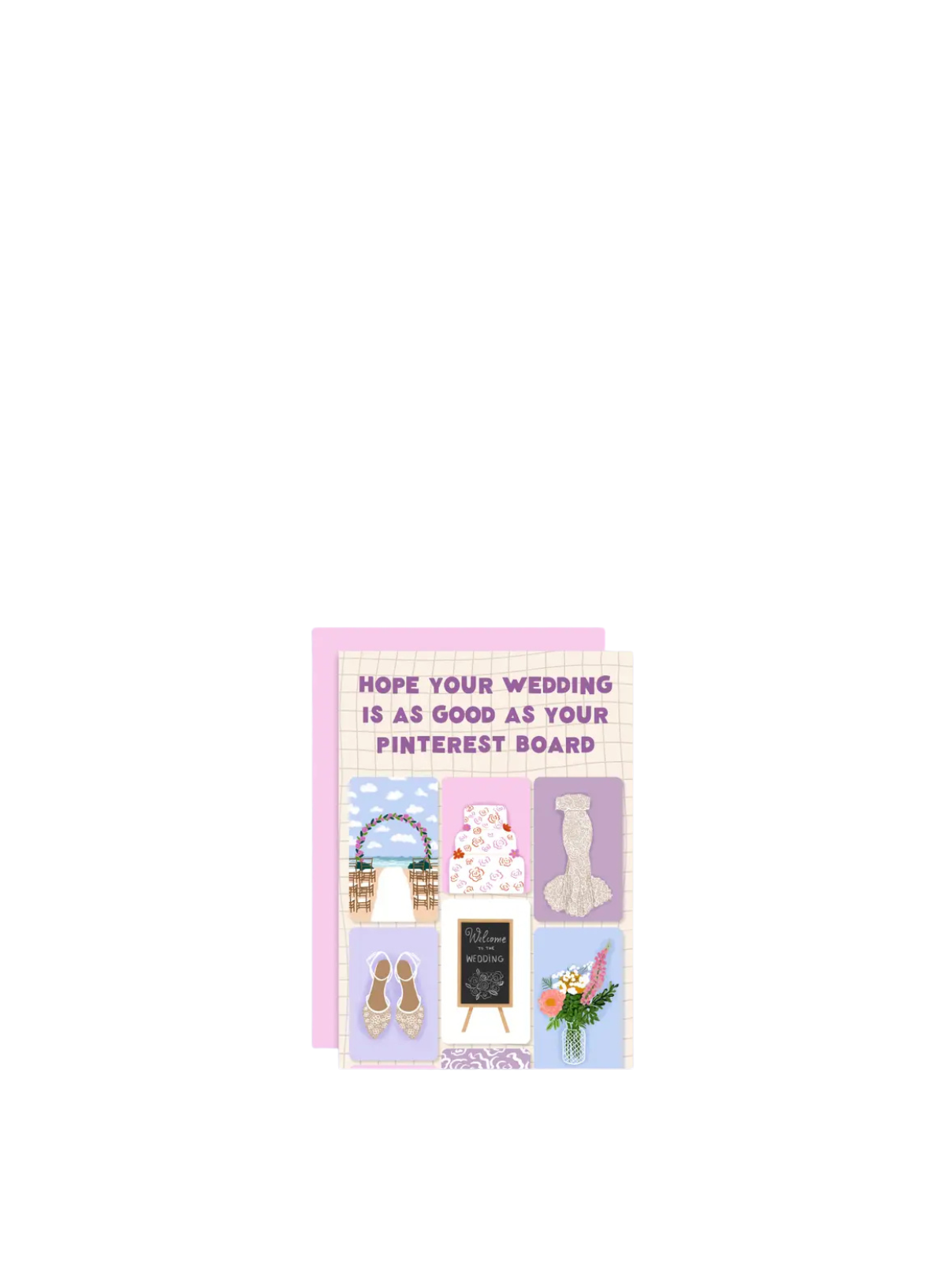 Pinterest Wedding Card from Tikkled Pink