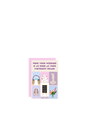 Pinterest Wedding Card from Tikkled Pink